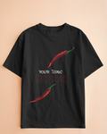 Red Flag Black Oversized Classic T-Shirt